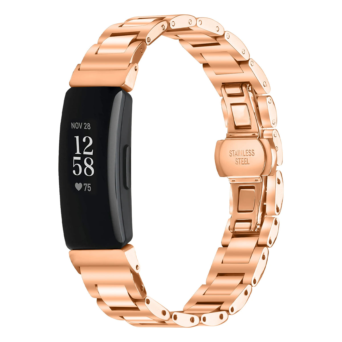 Fitbit Inspire 2, Inspire HR and Ace 3 Stainless Steel Link Band — product detail