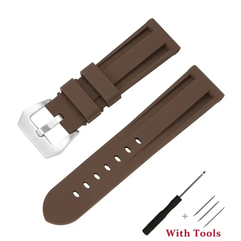Amazfit Silicone Buckle Band in Solid and Camo Colors — Brown
