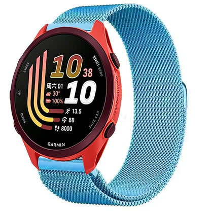 Gem Green Garmin 20/22mm Quick Release Magnetic Milanese Band