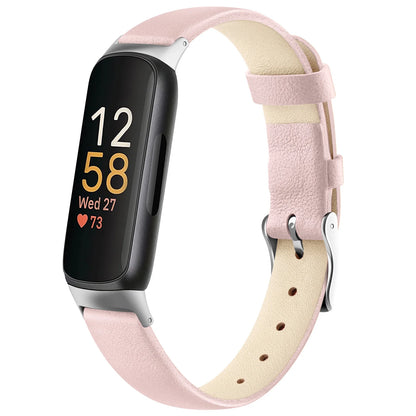 Pink Fitbit Inspire 3, Inspire 2 and Ace 3 Leather Band, Floral and Solid