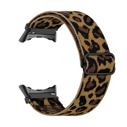 Brown Cheetah Google Pixel Watch 5, 4 and 3 41mm Elastic Nylon Band, 31 Patterns