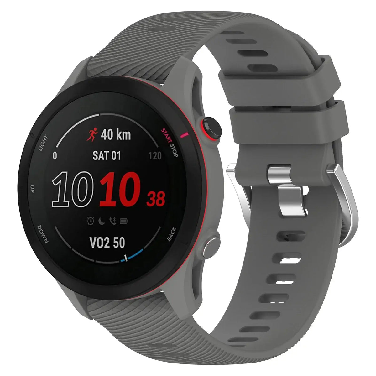 Dark gray strap on watch — BandsCo Straps