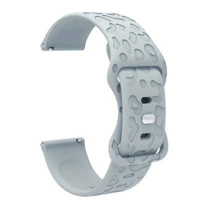 Garmin Leopard Print Silicone Band in Blue Gray