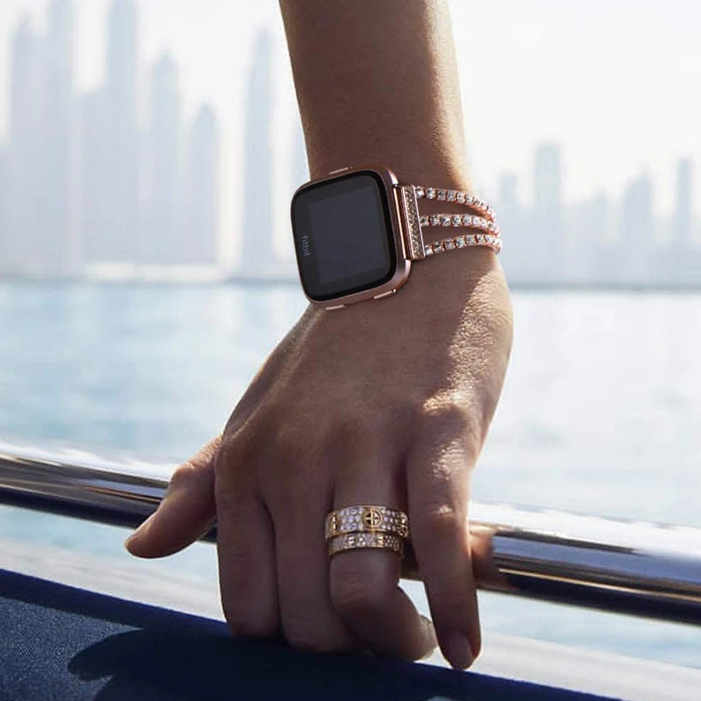 Fitbit Versa 4, Versa 3, Sense 2 and Sense Rhinestone Bracelet Band — product view