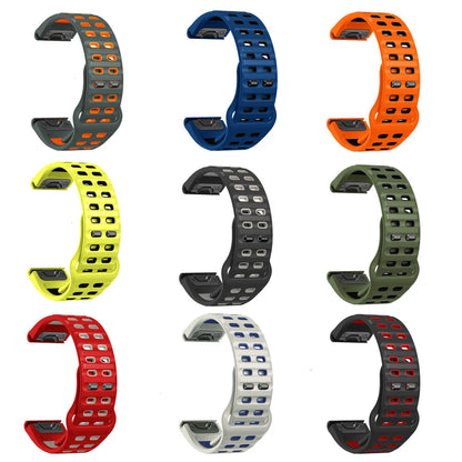 Garmin QuickFit 22/26mm Perforated Silicone Band with Tuck Closure — product detail