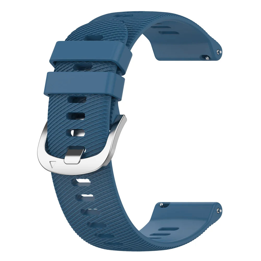 OnePlus Smartwatch Silicone Band Sports Strap Replacement Bracelet in blue, crafted from soft elastic parachute fabric.