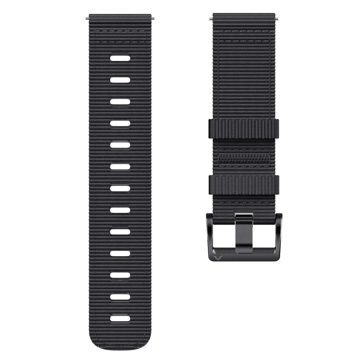Amazfit Ribbed Nylon Band with Black Buckle — Black