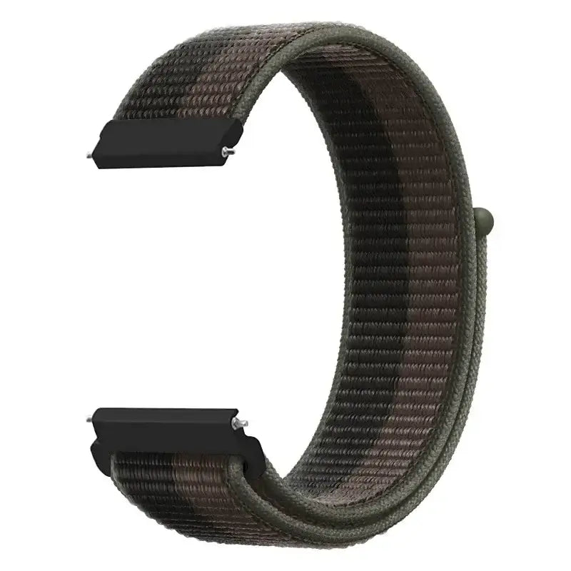 Amazfit Adjustable Nylon Sport Loop Band — Charcoal / Olive