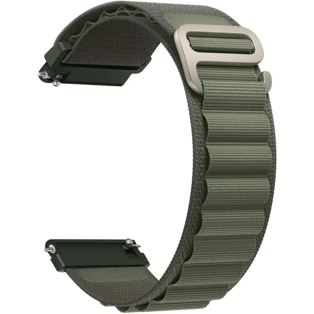 COROS Nylon Trail & Alpine Loop Watch Band - Alpine - Olive Green
