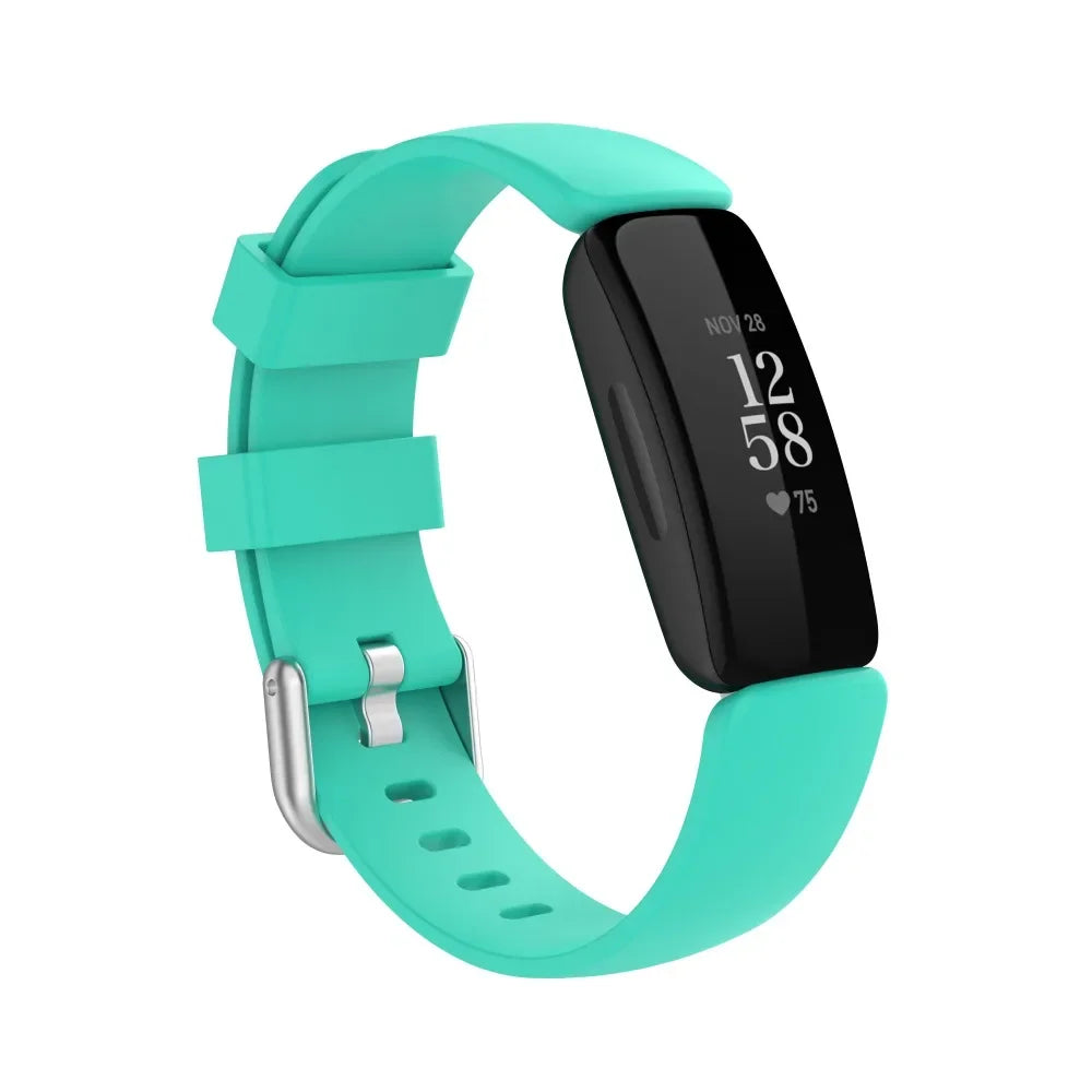Fitbit Inspire 1/2/HR Classic Silicone Buckle Band - Turquoise band