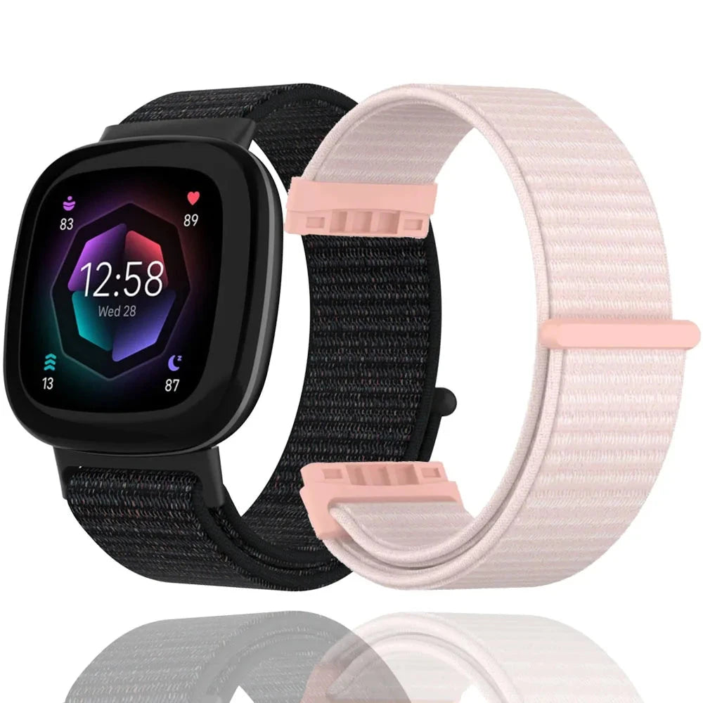 Fitbit Versa 4, Versa 3, Sense 2 and Sense Nylon Sport Loop Band