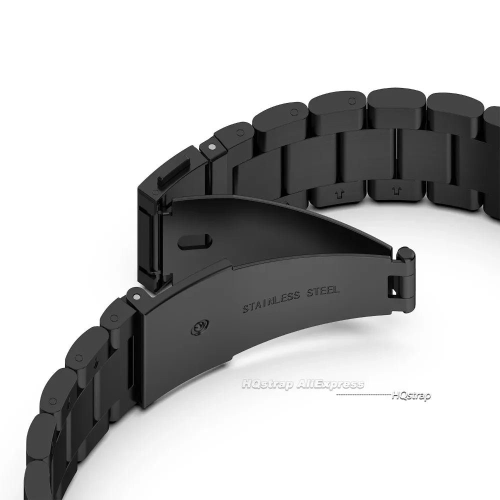 Garmin QuickFit Stainless Steel Link Bracelet folding clasp detail