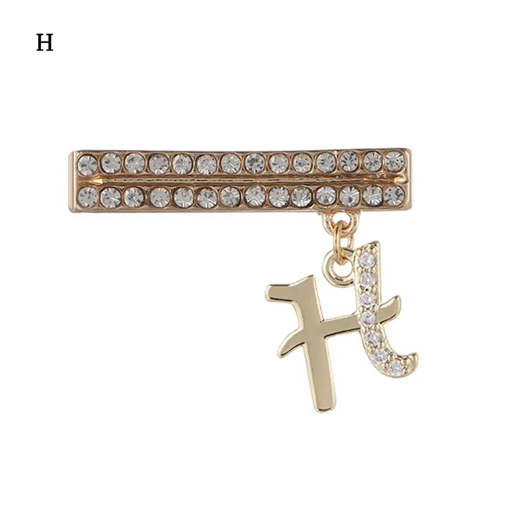 Decorative gold letter charm for Apple Watch band with rhinestones, adding luxury and style to your smartwatch.