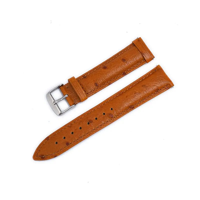 Garmin Ostrich-Pattern Leather Band in Orange
