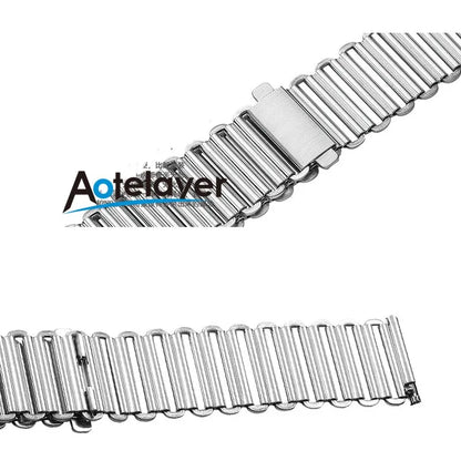 Garmin Vintage Ladder Link Steel Bracelet — two views of the links