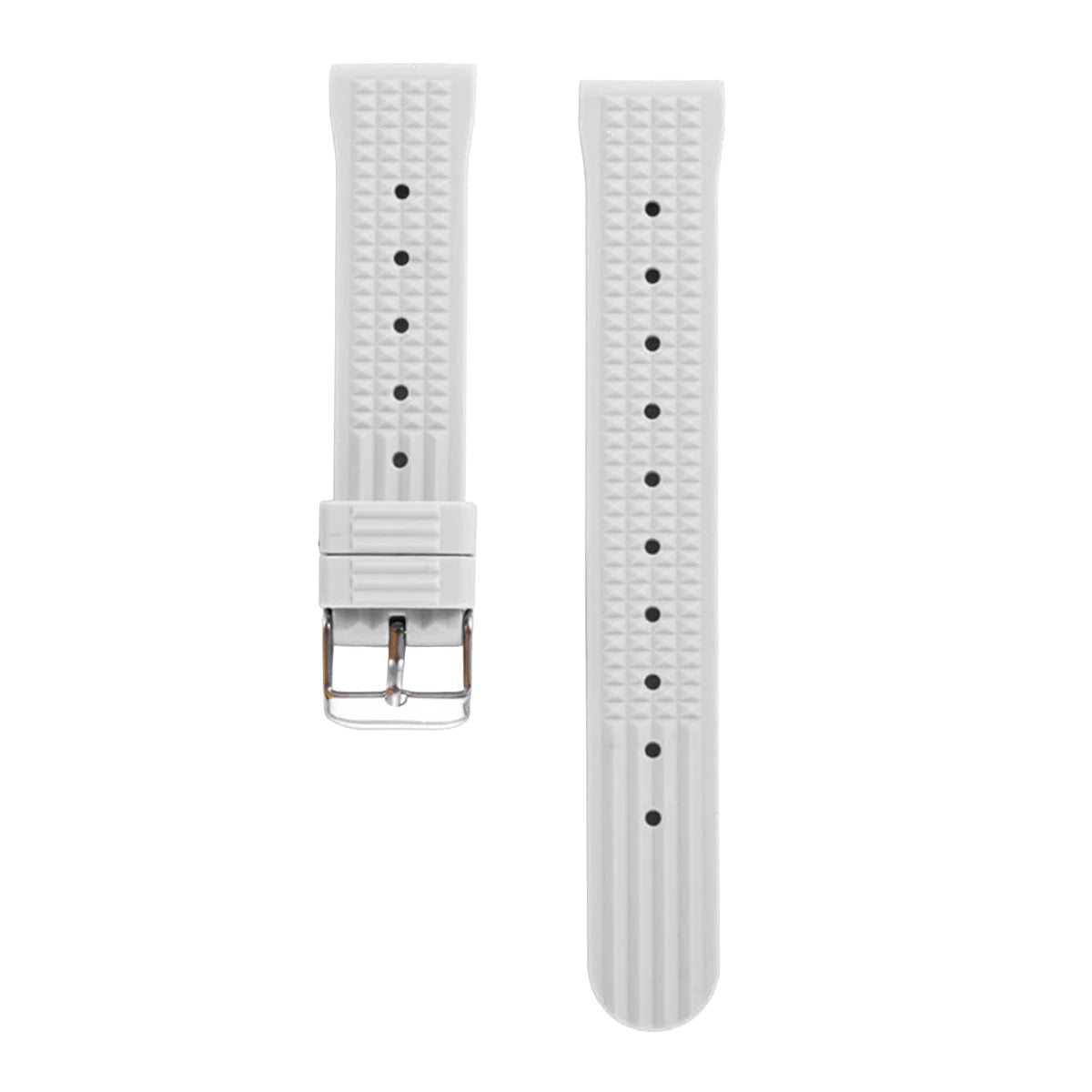 Garmin FKM Rubber Waffle Band in White