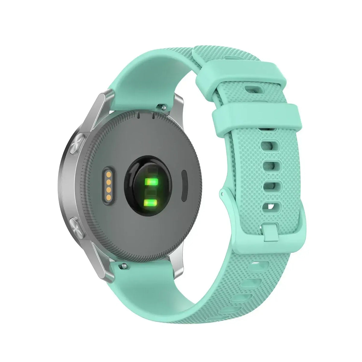 Mint silicone strap on watch — BandsCo Straps