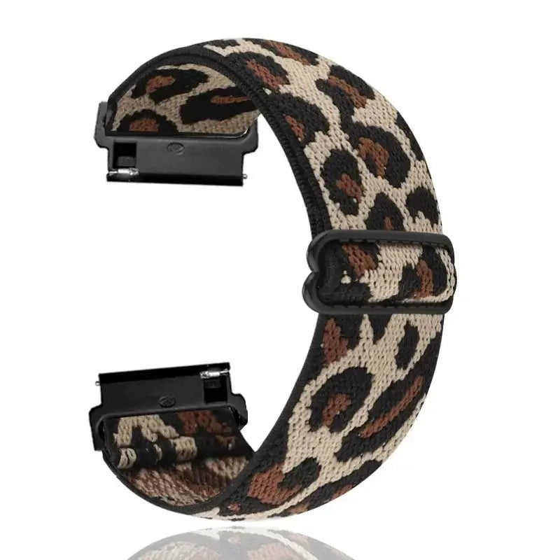Amazfit Nylon Loop Band with Adjustable Slider — Leopard Print