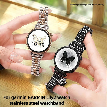 Garmin Lily 2 Women's Stainless Steel Bracelet in black and two-tone on watches