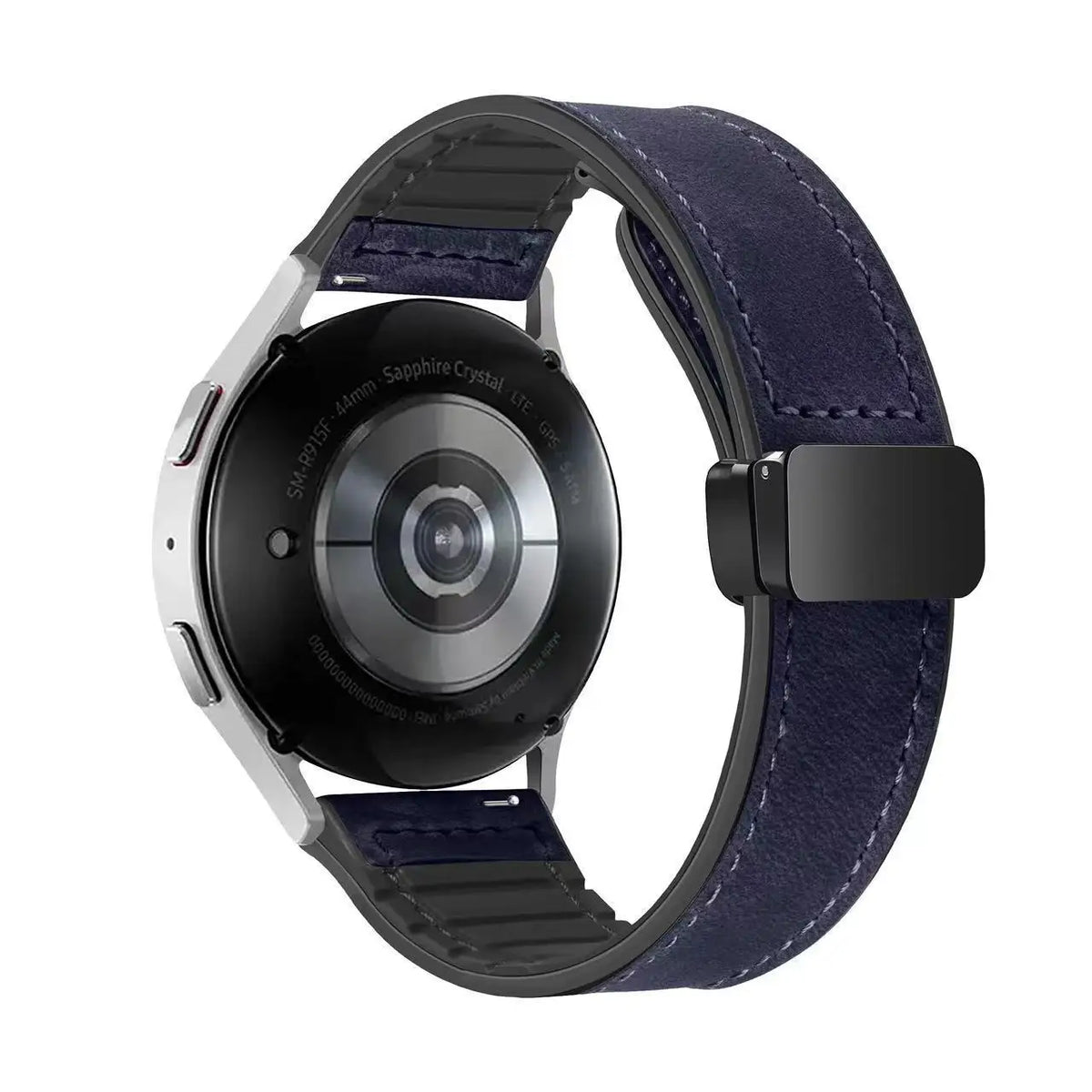 Garmin Leather and Silicone Magnetic Band in Navy Blue