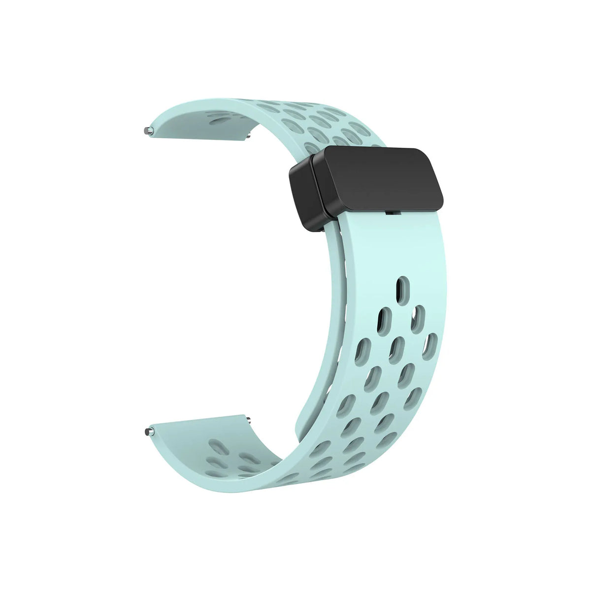 Polar Perforated Silicone Band with Magnetic Clasp — Mint Green / Black Clasp