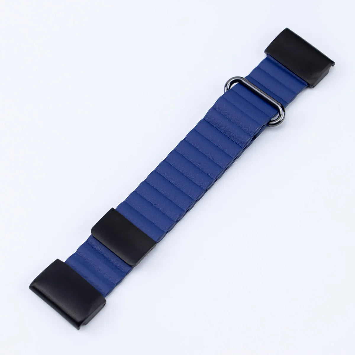 Garmin QuickFit Ribbed Magnetic Leather Band in Royal Blue