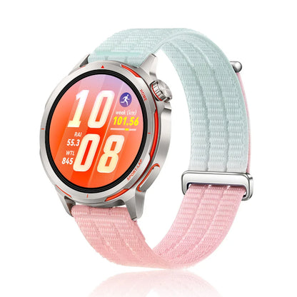 Mint / Pink Garmin 18/20/22mm Quick Release Nylon Band with Slider