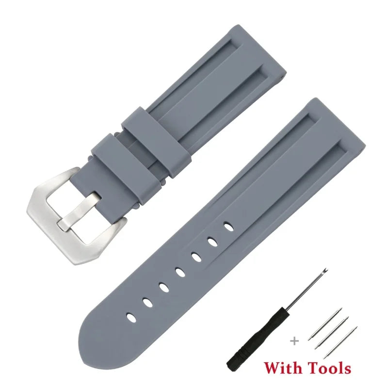 COROS Silicone Buckle Band in Solid and Camo Colors – Gray