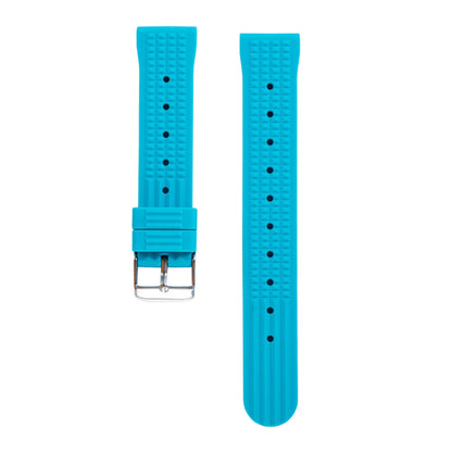 Garmin FKM Rubber Waffle Band in Light Blue