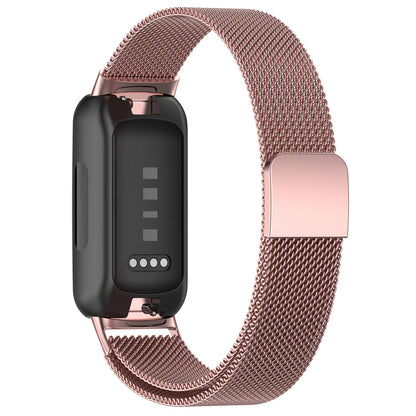 Pink Fitbit Inspire 3 Magnetic Milanese Mesh Band