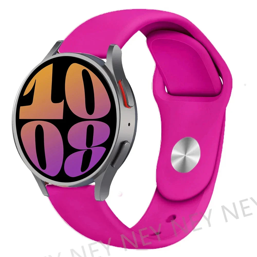 Polar Smooth Silicone Pin-and-Tuck Band — Hot Pink