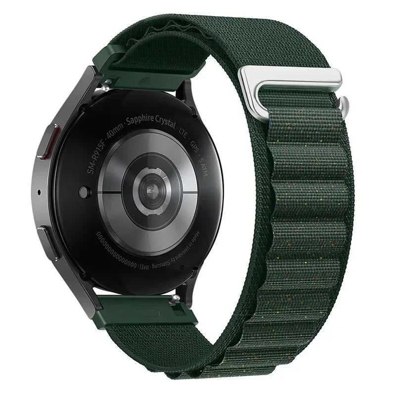COROS Alpine-Style Nylon Loop Band – Forest Green / Shimmer