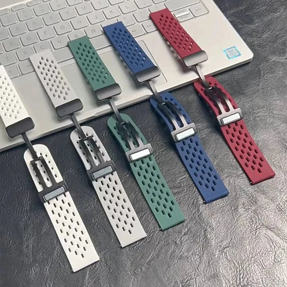 Polar Perforated Silicone Band with Magnetic Clasp — Color and clasp selection
