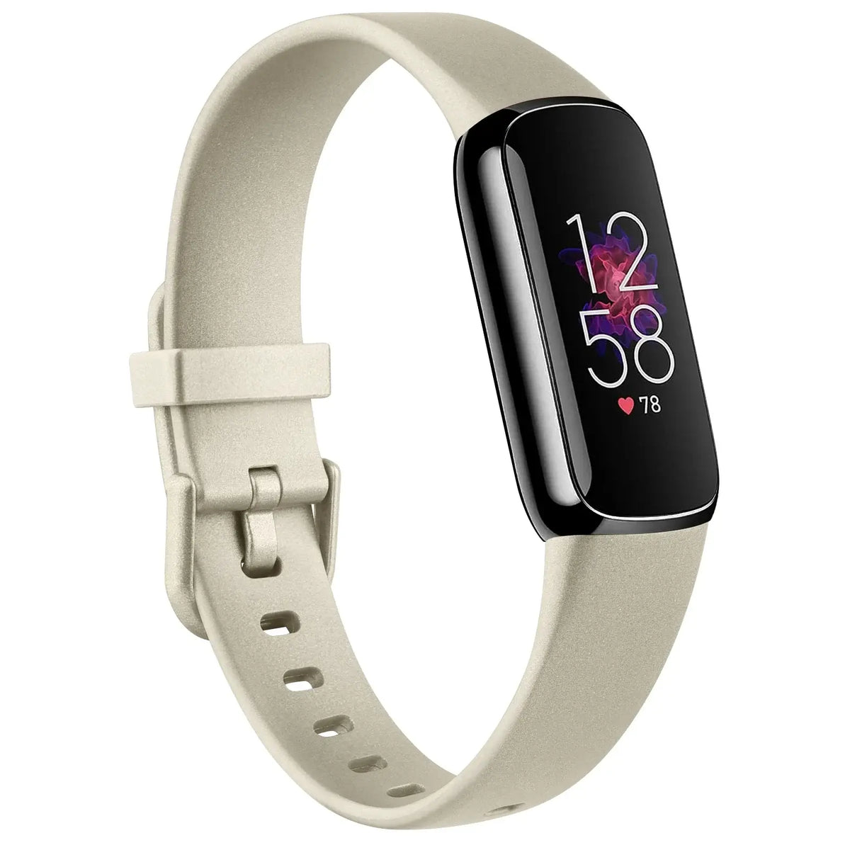 Fitbit Luxe Silicone Band with Solid & Glitter Finishes - Champagne