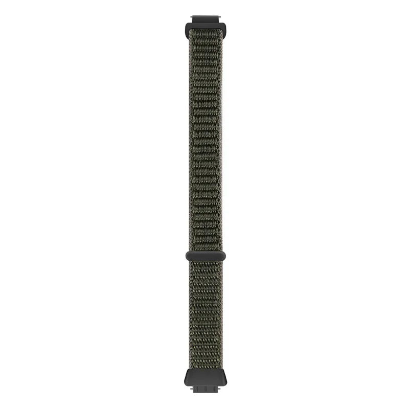 Olive Green Fitbit Inspire 3, Inspire 2 and Ace 3 Nylon Sport Loop Band