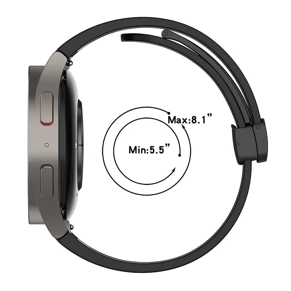 Fitbit Versa 3/4 & Sense 1/2 Magnetic Silicone Band - Wrist sizing diagram