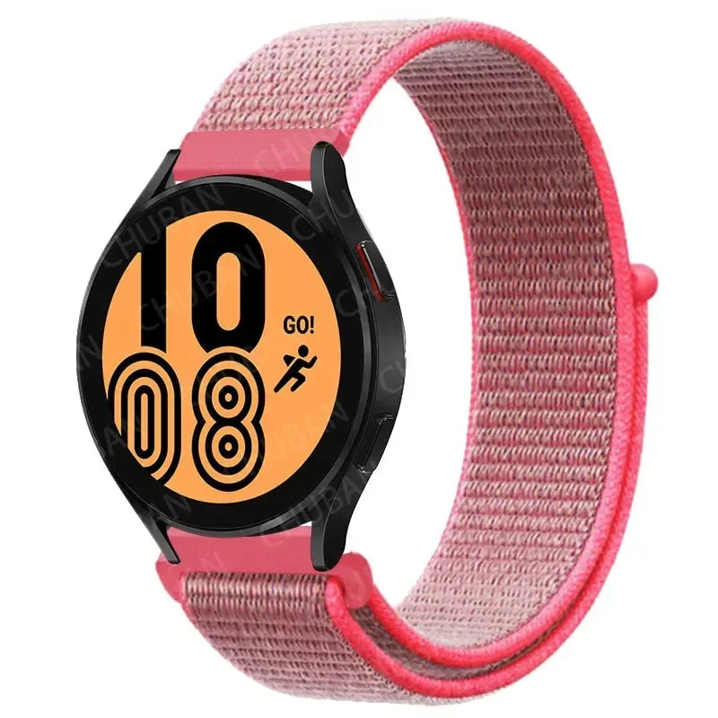 COROS Nylon Sport Loop Watch Band in Solid & Mixed Colors - Rose Pink