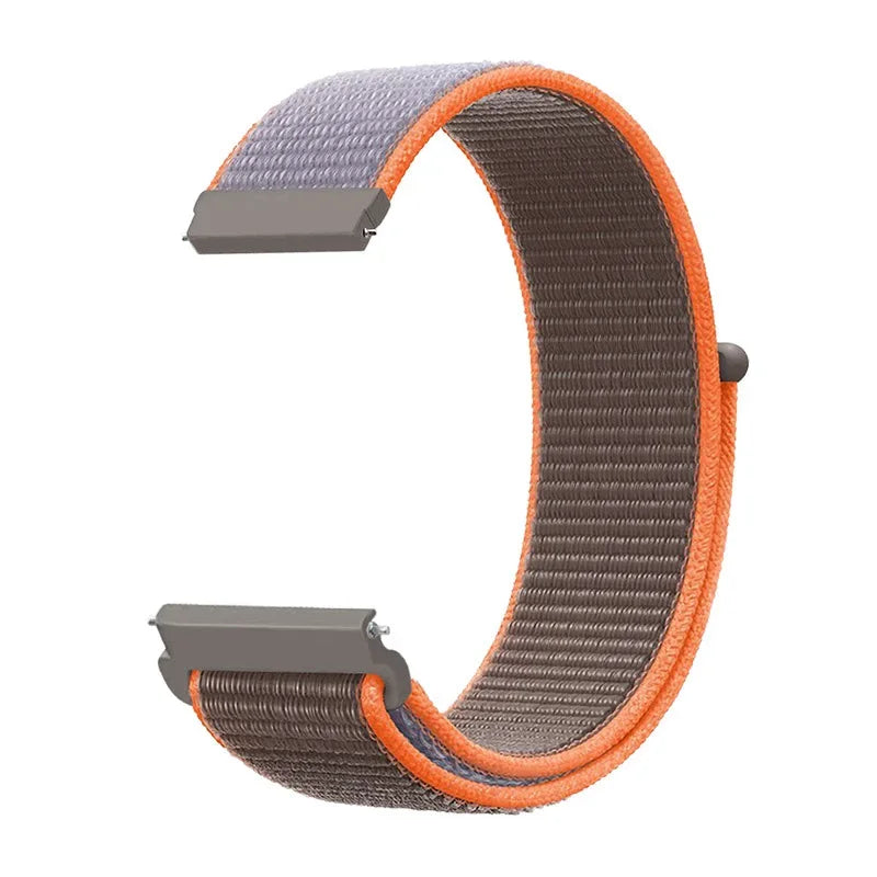 Polar Adjustable Nylon Sport Loop Band – Gray / Orange Edge