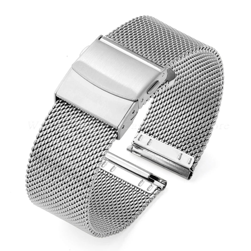 Garmin Thin Milanese Mesh Band in Silver