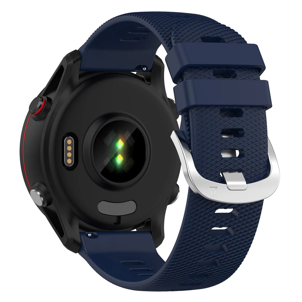 Polar Textured Silicone Buckle Band — Navy Blue