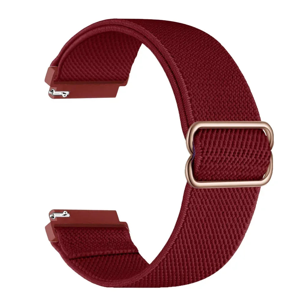 Polar Nylon Loop Band with Adjustable Slider — Wine Red