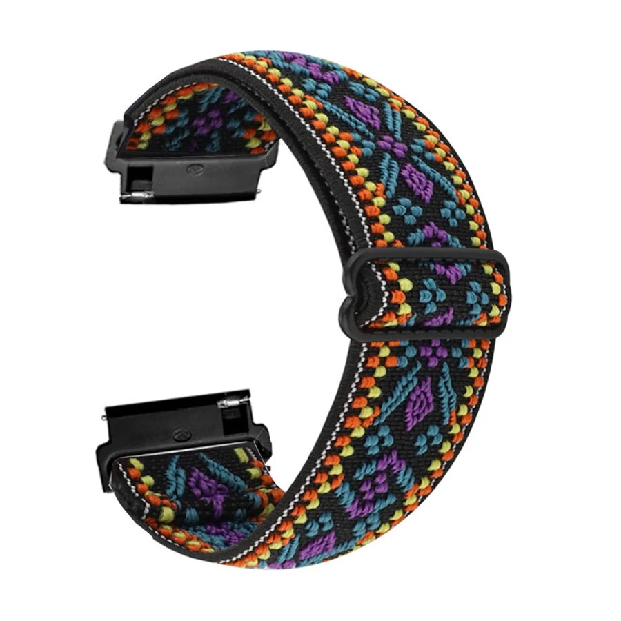 Garmin 18/20/22mm Quick Release Elastic Nylon Band — band detail