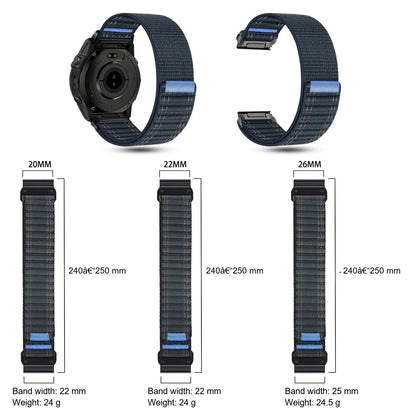 Garmin QuickFit 20/22/26mm Lightweight Nylon Loop Band — material detail