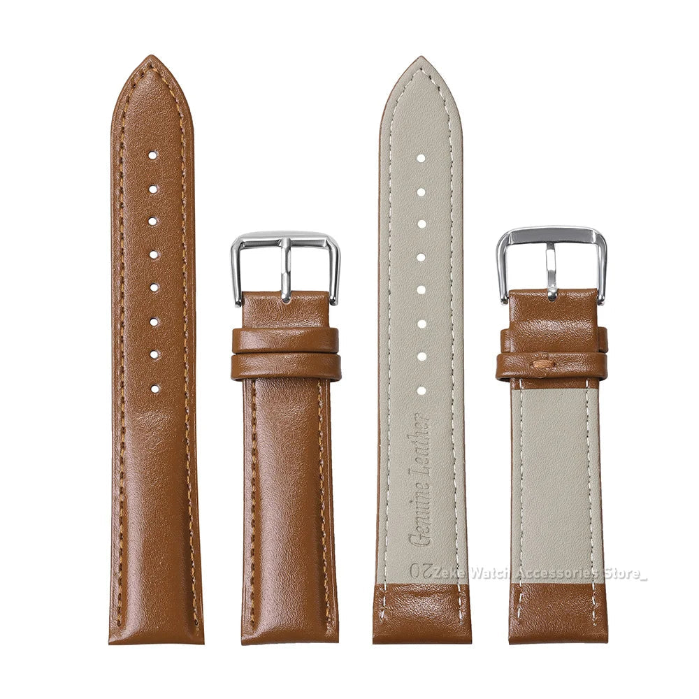 Garmin Slim Calfskin Band in brown and gray