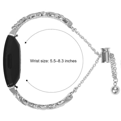 Fitbit Inspire 2, Inspire HR and Ace 3 Sparkling Chain Bracelet Band — design detail