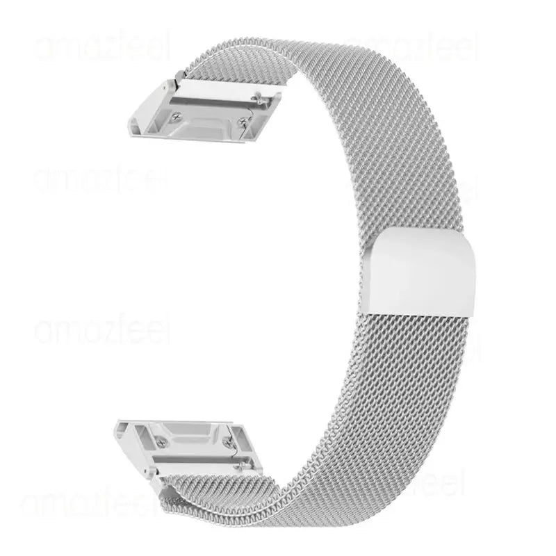 Garmin QuickFit Magnetic Milanese Mesh Band in Silver