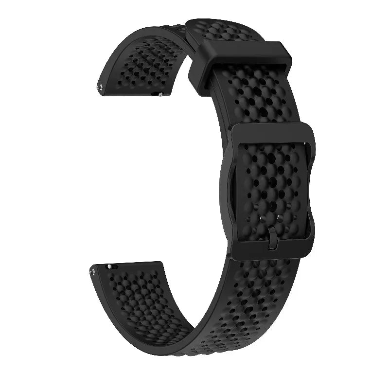 Garmin Lily 2 Perforated Silicone Band in Black