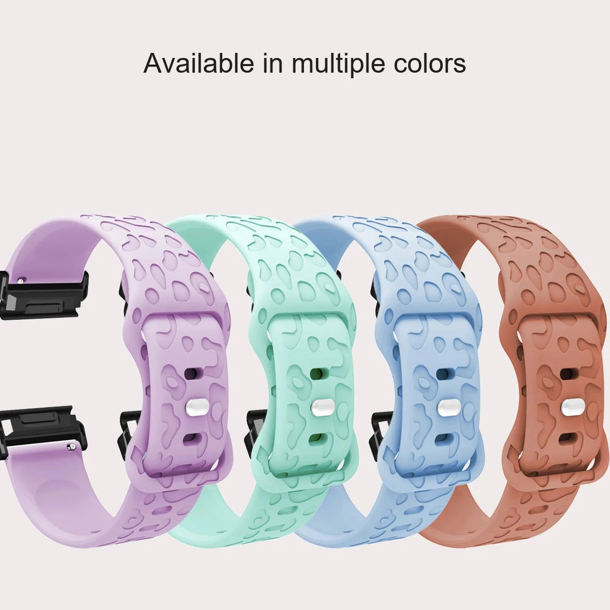 Garmin QuickFit 22/26mm Embossed Silicone Band with Tuck Closure — design detail