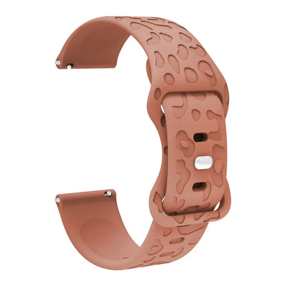 Garmin Leopard Print Silicone Band in Rust