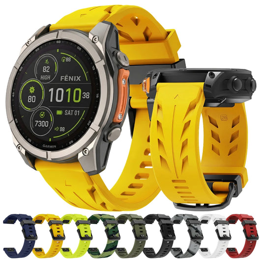 Garmin QuickFit 22/26mm Textured Silicone Band, Solid or Camo